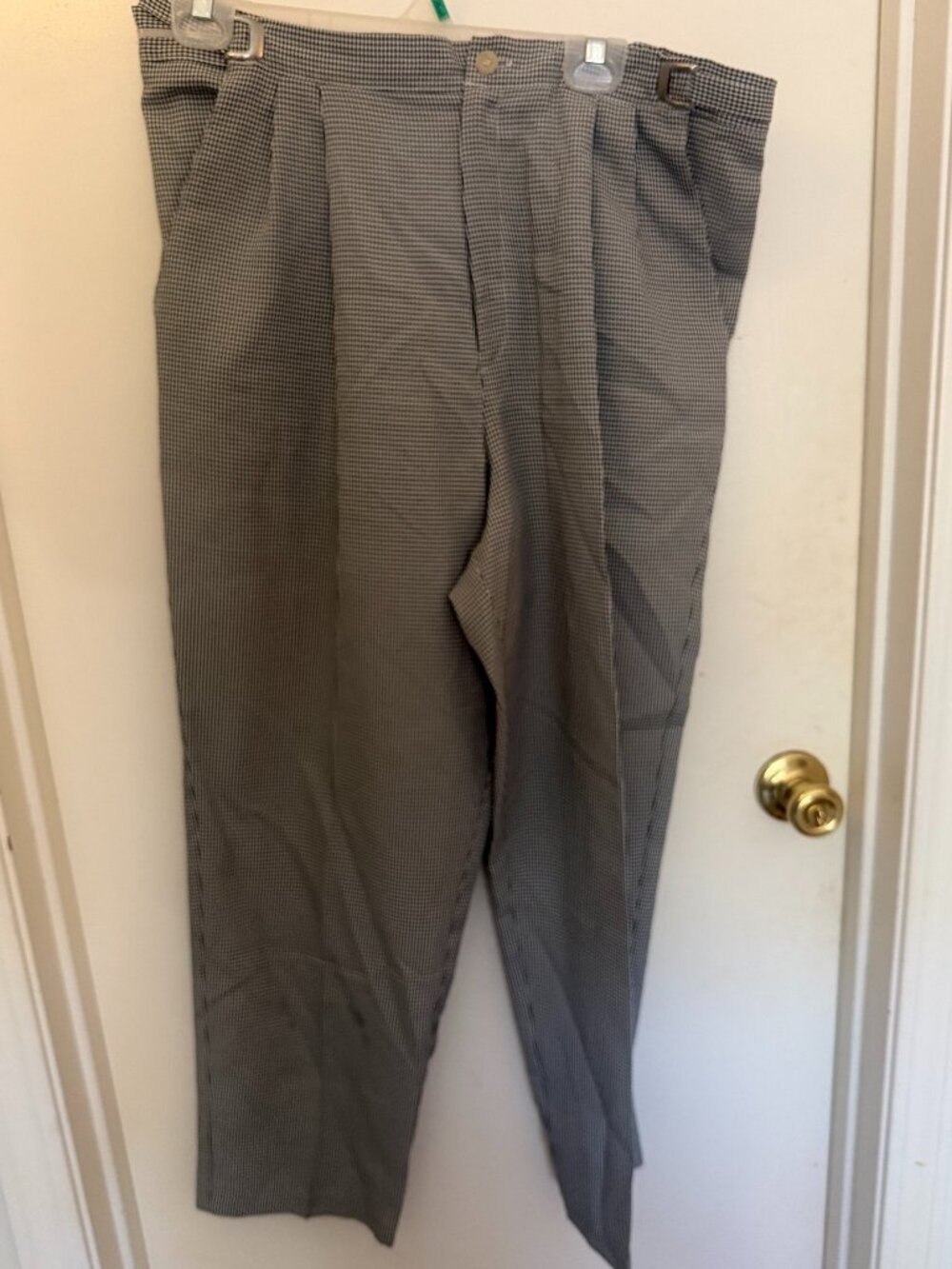 Liz Baker Gingham Plaid Pants W 14